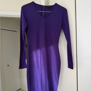 Armani Exchange Women's Long Sleeve Fitted Dress, size M